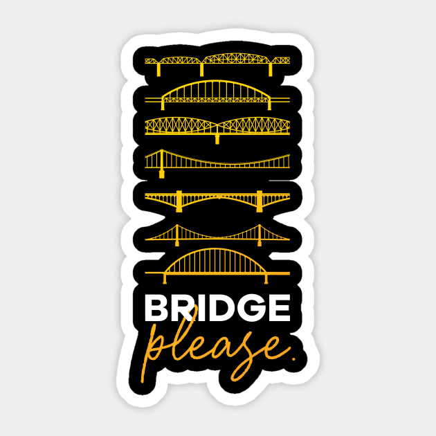 Bridge, Please Sticker by polliadesign